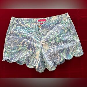Lilly Pulitzer flower print shorts.  Size 14. Great condition!
